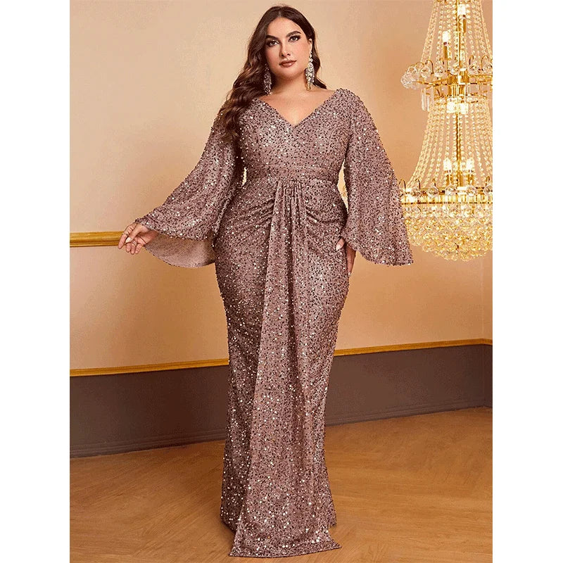 Women's Long Sequin DresSS Evening