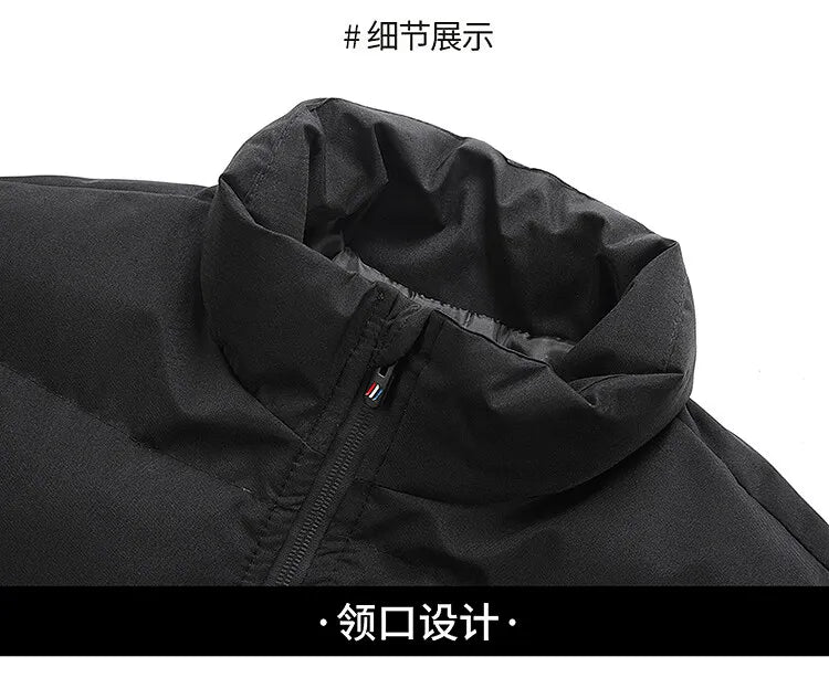 Mens Winter Jackets and Coats Cotton Outerwear Clothing 2024 New Parkas Jacket Men's Windbreaker Thick Warm Male M-5XL