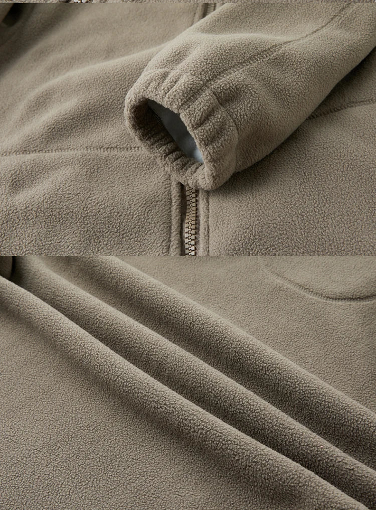 Men's Winter Jacket 2023 New Boxing mountain Fleece Hoodie Jackets Women's Fall Fashion Lamb Wool Long Sleeve Warm Coat For Men
