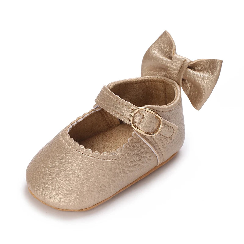 Cute White Lace Baby Girl Princess shoes  Baby Moccasins Moccs Shoes Bow Fringe Rubber Soled Non-slip Footwear Crib Shoes