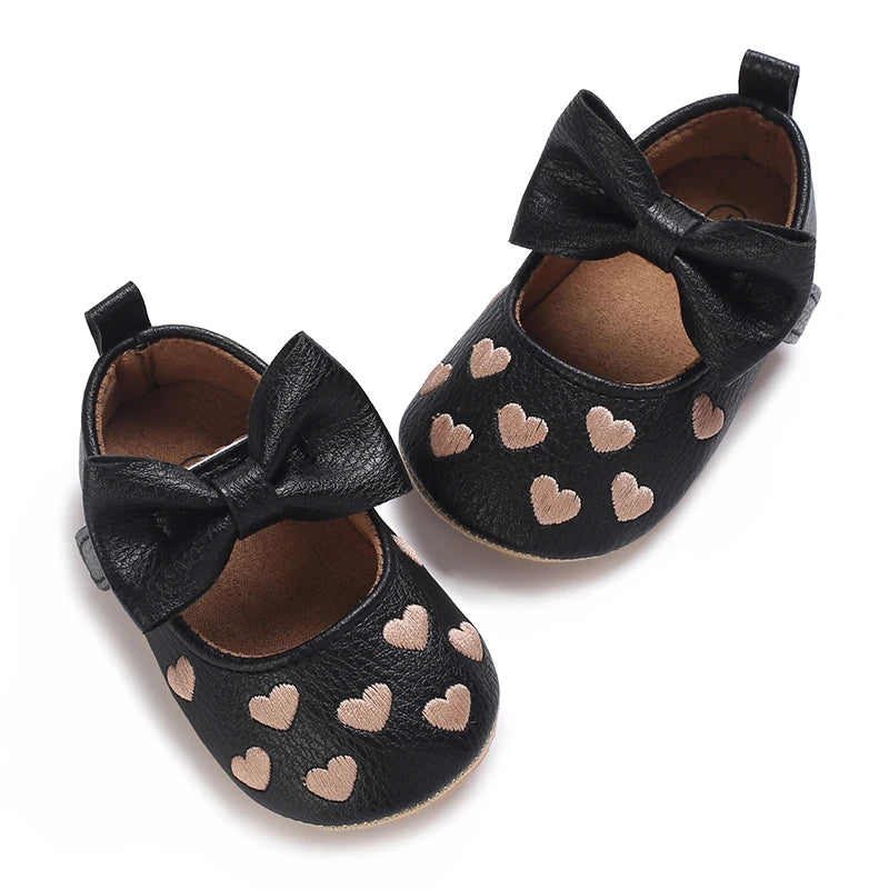 Cute White Lace Baby Girl Princess shoes  Baby Moccasins Moccs Shoes Bow Fringe Rubber Soled Non-slip Footwear Crib Shoes
