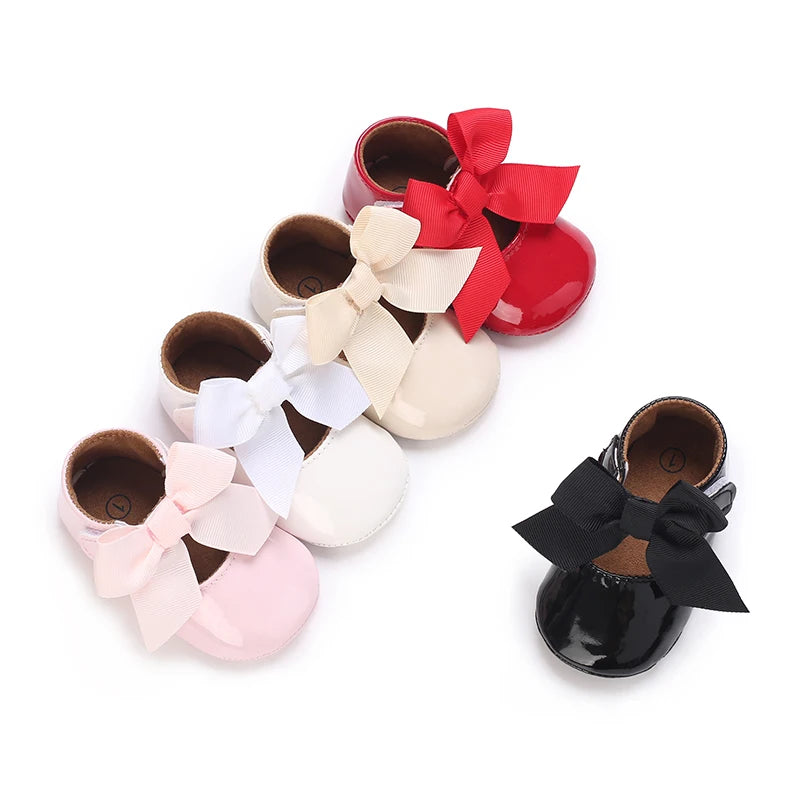 Cute White Lace Baby Girl Princess shoes  Baby Moccasins Moccs Shoes Bow Fringe Rubber Soled Non-slip Footwear Crib Shoes