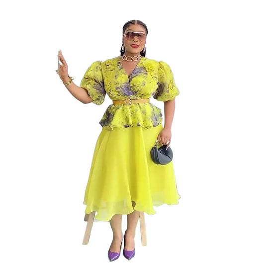 Elegant African Dresses for Women 2025 Africa Clothing Plus Size Fashion Wedding Party Long Dress Dashiki Ankara Outfits Robe