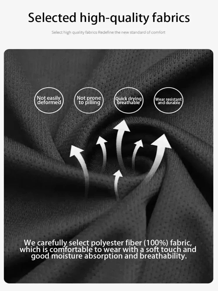 Men's Summer Sports T-Shirt Shorts Suit 2025 New Round Neck Breathable Sweat Jersey Outdoor Running Quick Dry Clothing