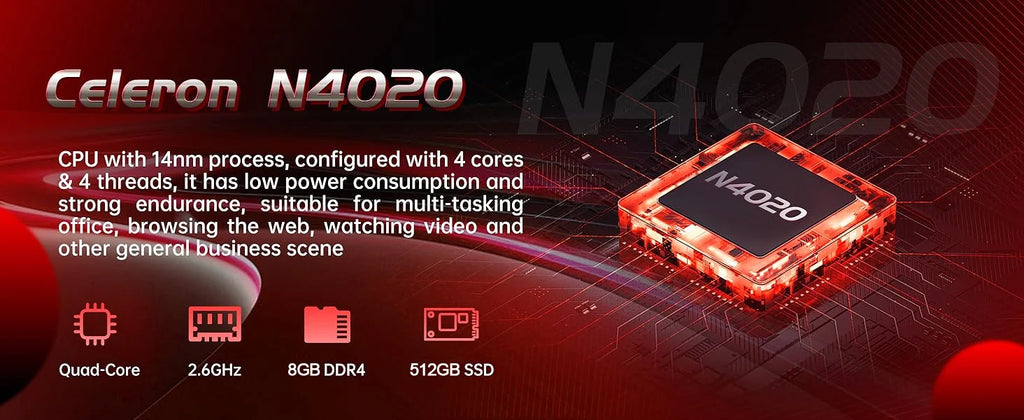 11.6" Portable 2 in 1 mini Laptop Computer Touch Screen Intel Celeron N4020 8GB RAM 512GB SSD Windows 11 Pro Office Learning PC