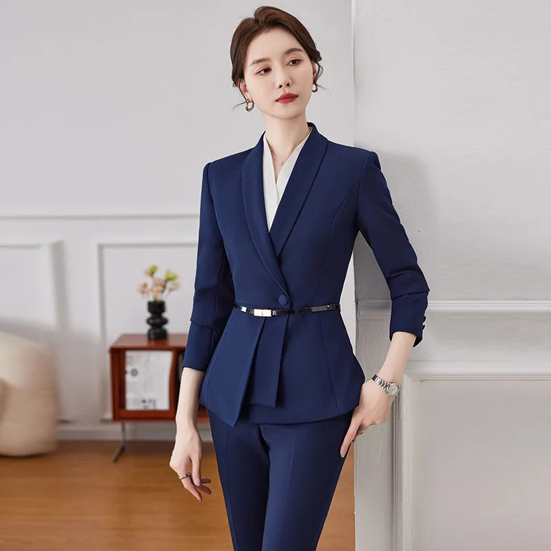 elegant Women Solid Suits