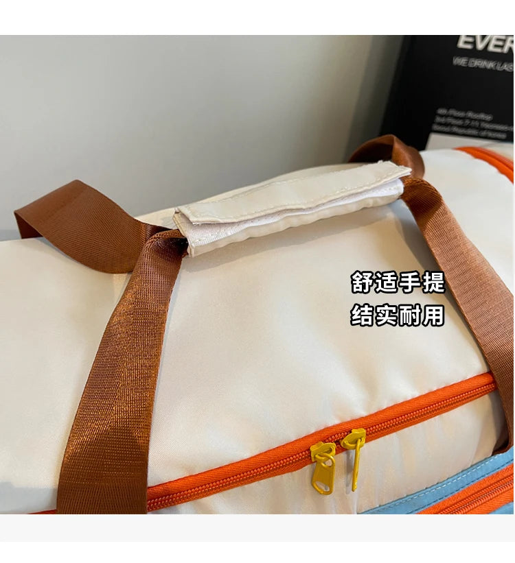 Travel Bag, Duffel Bag Cosmetics Bag, Professional Fitness Bag, Yoga Swimming Training Backpack, Satchel Shoulder Crossbody Tote Bag, Suitable for Men and Women