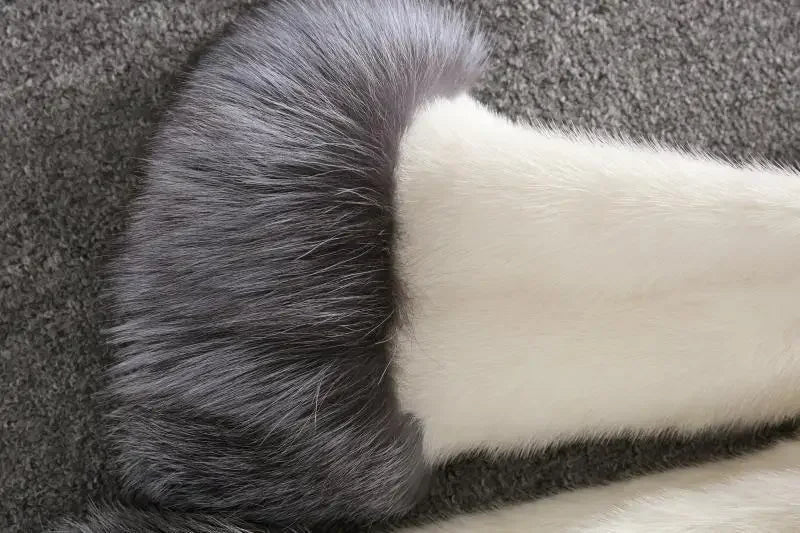 Hooded Loose Faux Fur Jacket Women Thick Autumn Winter Korean Maxi Coat Long Warm Luxury Fur Parkas Bontjas Furry Outerwear