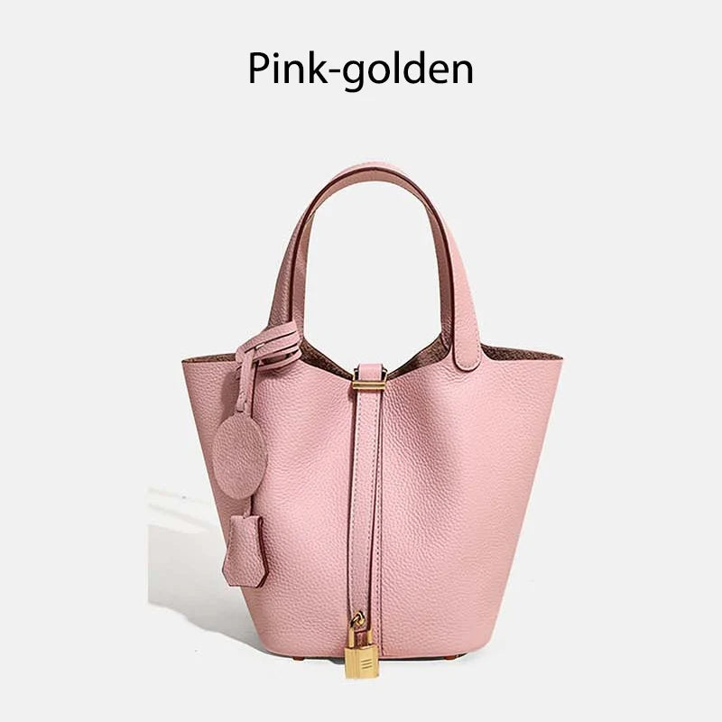 MENDY Women Bags Handbags Bucket Bag Real Leathe Fashion Tote Bag Genuine Leather Luxury Desginer Big Size Large Lady Hand Bags