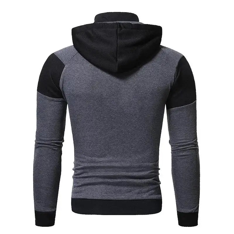 Double Zipper Sweatshirt Suit Autumn Two Piece Set of Pieces for Men Sports Suits New in Sweatshirts Hooded Zip-up Pant Sets