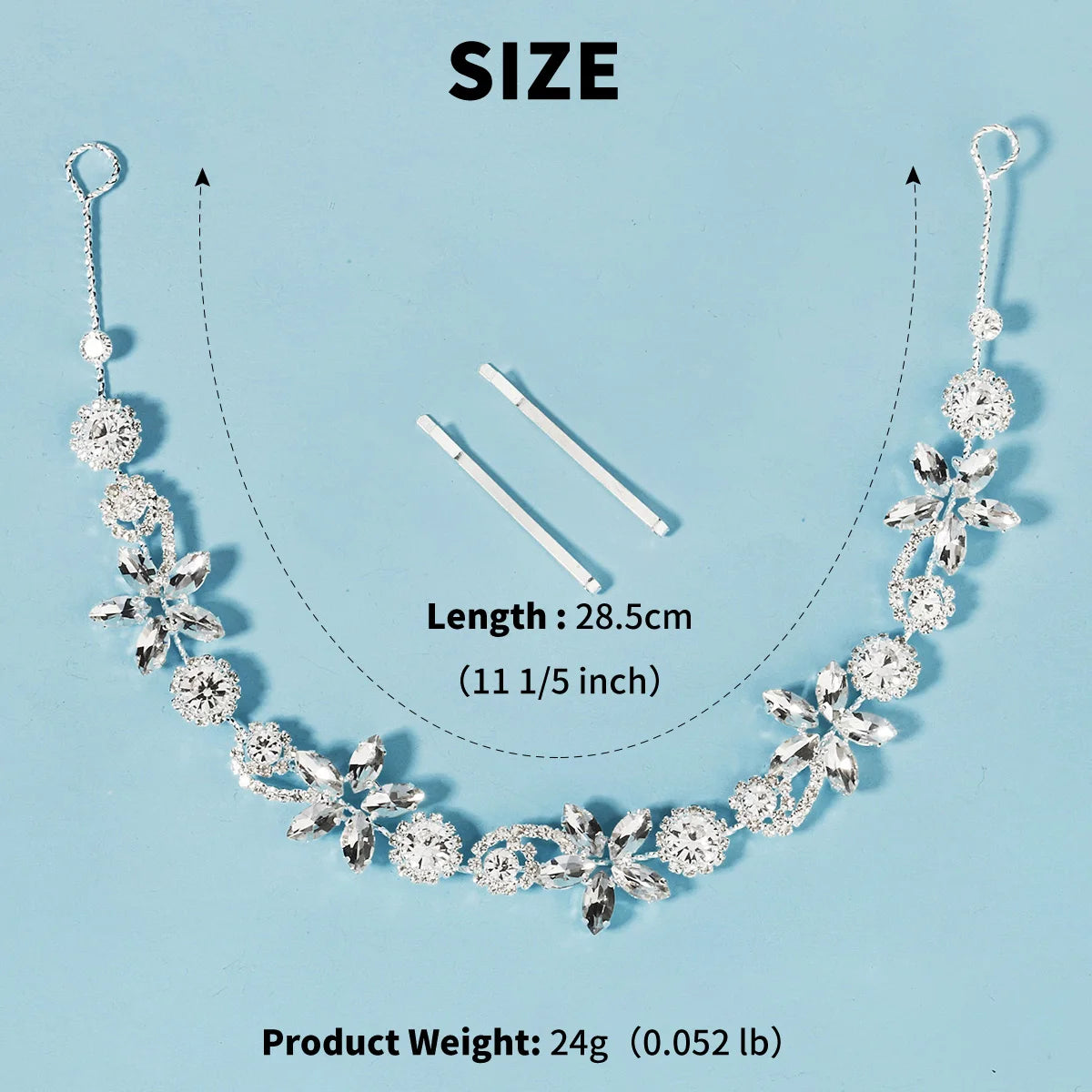 Bridal Wedding Hair Accessories Crystal Flower Pearl Headband for Women Hair Jewelry Party Bride Headpiece Bridesmaid Gift