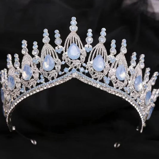 Baroque Crystal Tiaras And Crowns Luxury Rhinestone Prom Diadem Bridal Wedding Hair Accessories Jewelry Crown Tiara For Women