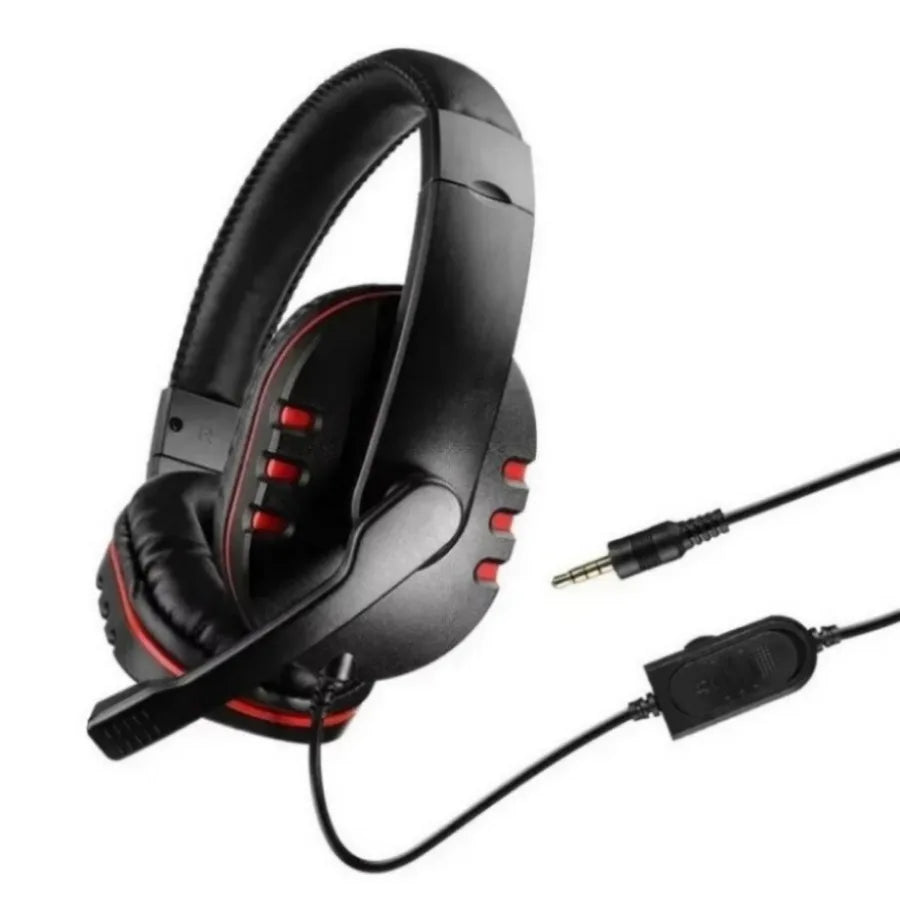 Headphones 3.5mm Wired Gaming Headset Earphones Music For PS4 Play Station 4 Game PC Chat computer With Microphone