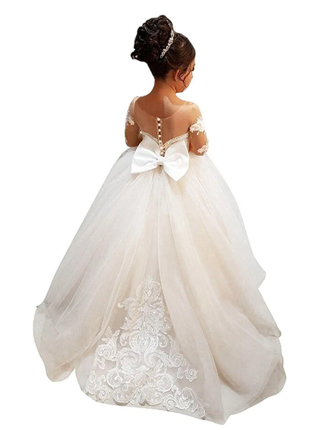 Flower Girl Lace First Communion Dress