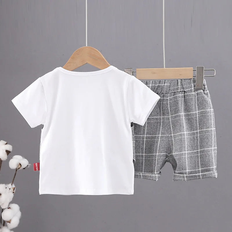 Summer Baby Girl Clothes Children Boys Fashion T-Shirt Shorts 2Pcs/Set New Toddler Casual Costume Infant Outfits Kids Tracksuits