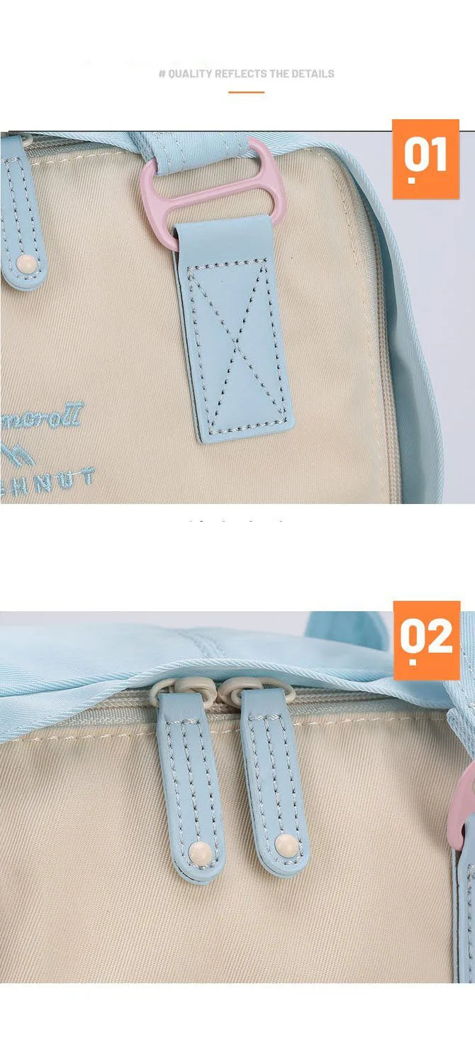 Sanrio Kawaii Girls School Bag Women Large Capacity Campus Backpacks Cute Cinnamoroll Kuromi Travel Camping Backpack Gift