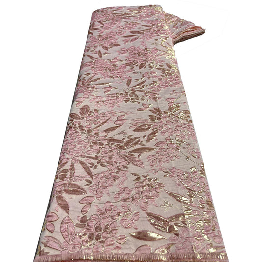 Nigerian Brocade Lace Fabric 2025 High Quality French Tulle Lace 5Yards African Jacquard Lace Fabric For Women Party Dress