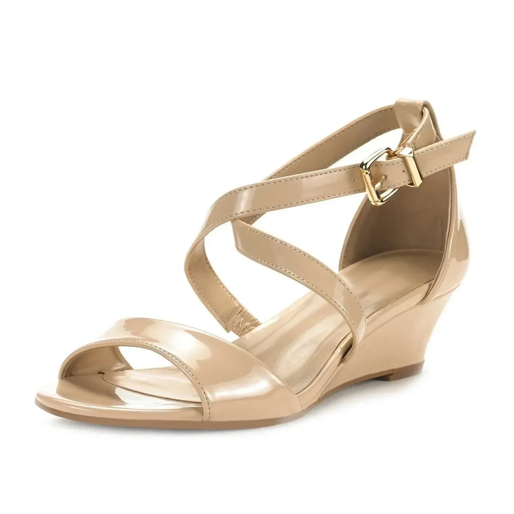 Women's Wedge Chunky Sandals Summer New Casual Open Toes Platform High Heels Female Designers Luxury Party Dress Wedding Shoes