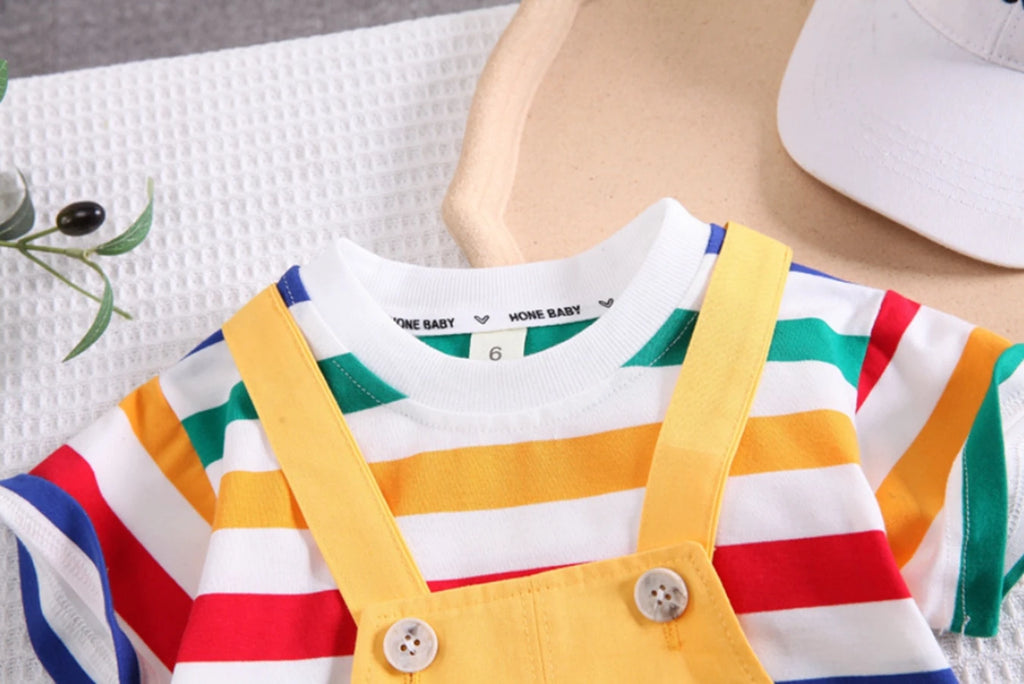 New Baby Boy Clothes Suits Summer Baby Clothes Set Print Dinosaur T-shirts+Pant 2pcs/Suit Infant Outfits Kids Girls Clothes Sets