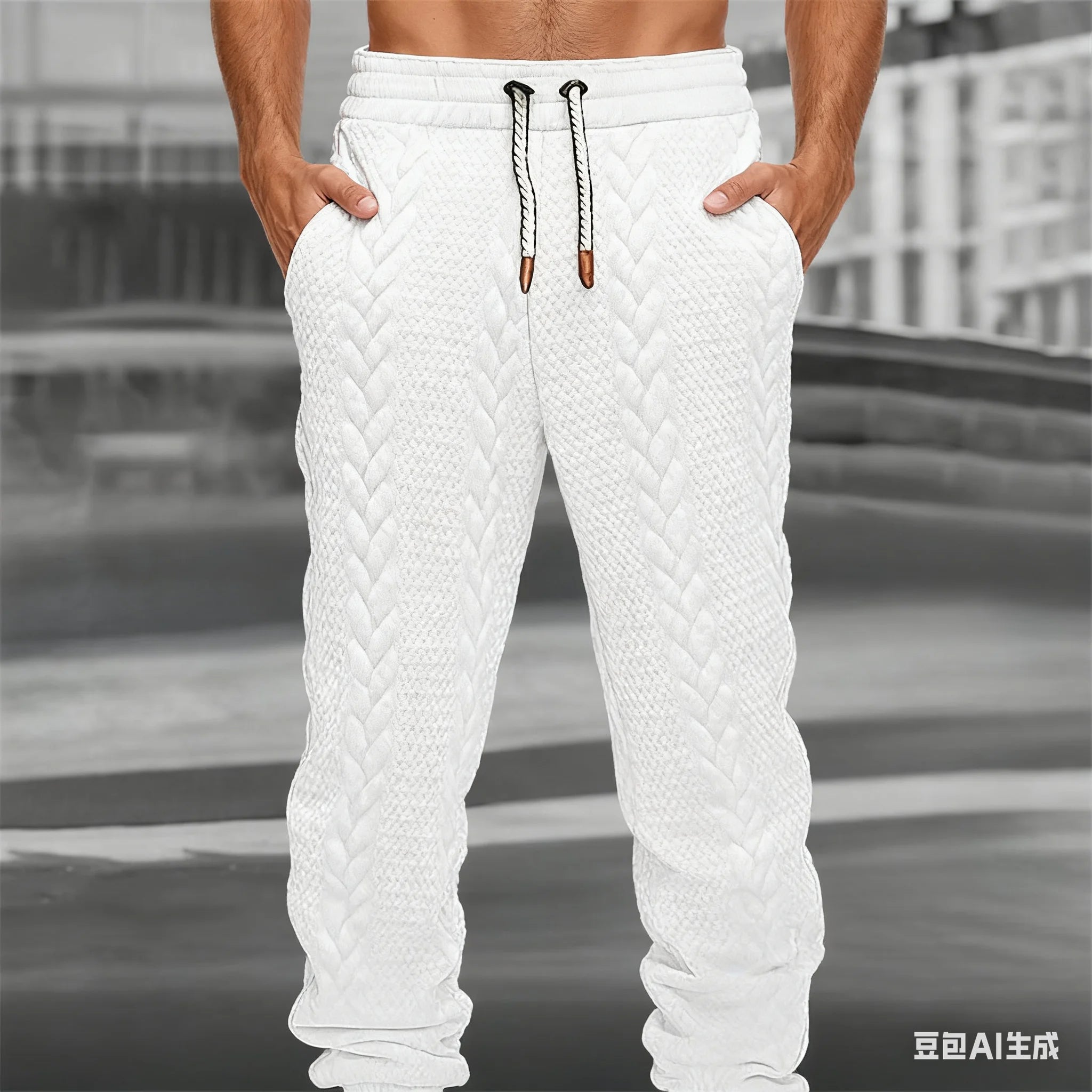 Fall/Winter Men's Pants, Soft and Comfortable Casual Sportswear Pants, Fashionable Street Business Men's  Trousers