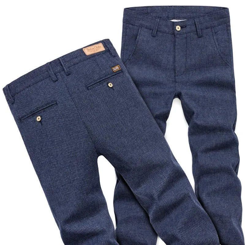 Brand 2022 Spring Autumn Winter Classic High Quality Men's Casual Pants Trousers Men Casual Pants Business Straight Size 38