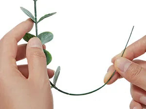 20pcs Artificial Mixed Eucalyptus Leaves Stems Silver Dollar Leaves for DIY Bouquets Floral Arrangement Home Decor Wedding