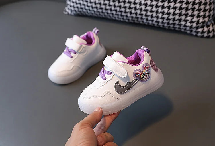 Kids Casual Shoes Boy Fashion Girls Soft Sneaker Sports Running Tenis Children Flat Casual Baby Toddler Outdoor Sneakers Shoes