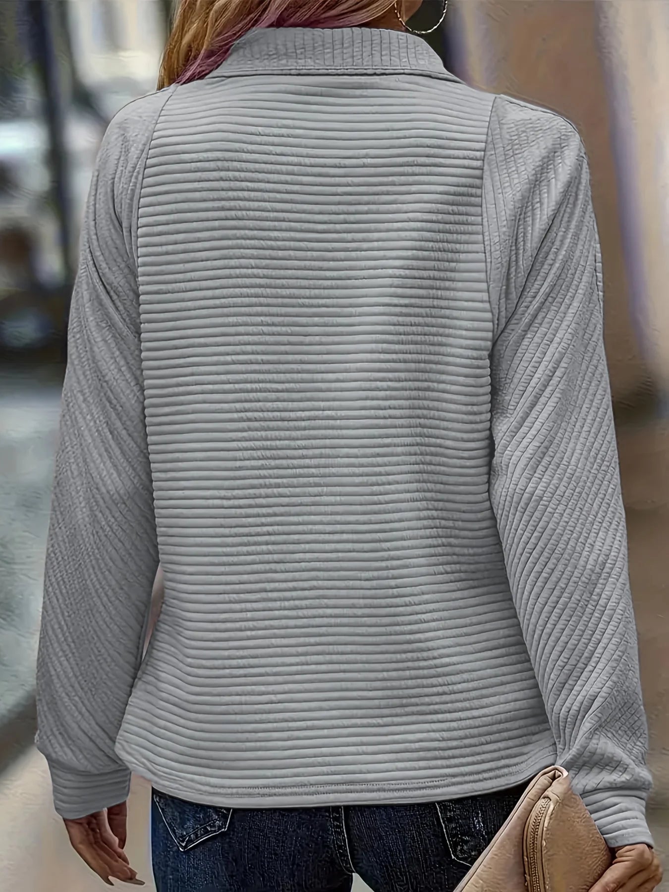 Women Plus Size Spring And Autumn Knitted Shirt