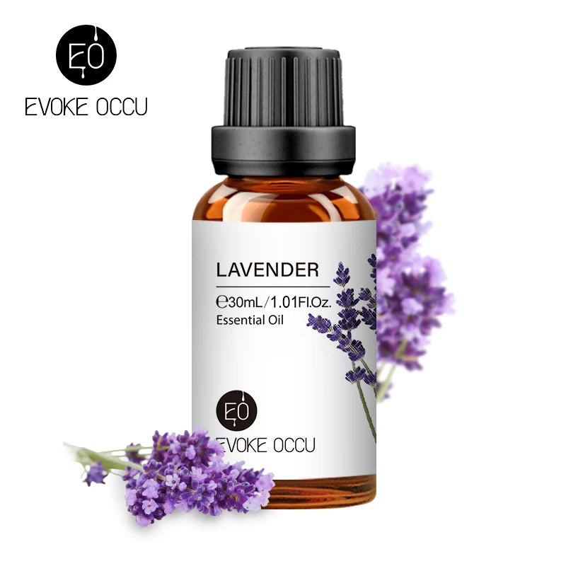 30ML Pure Jasmine Rose Mint Lavender Vanilla Essential Oil for Diffuser, Humidifier, Massage, Skin Hair Care, Soap Candle Making