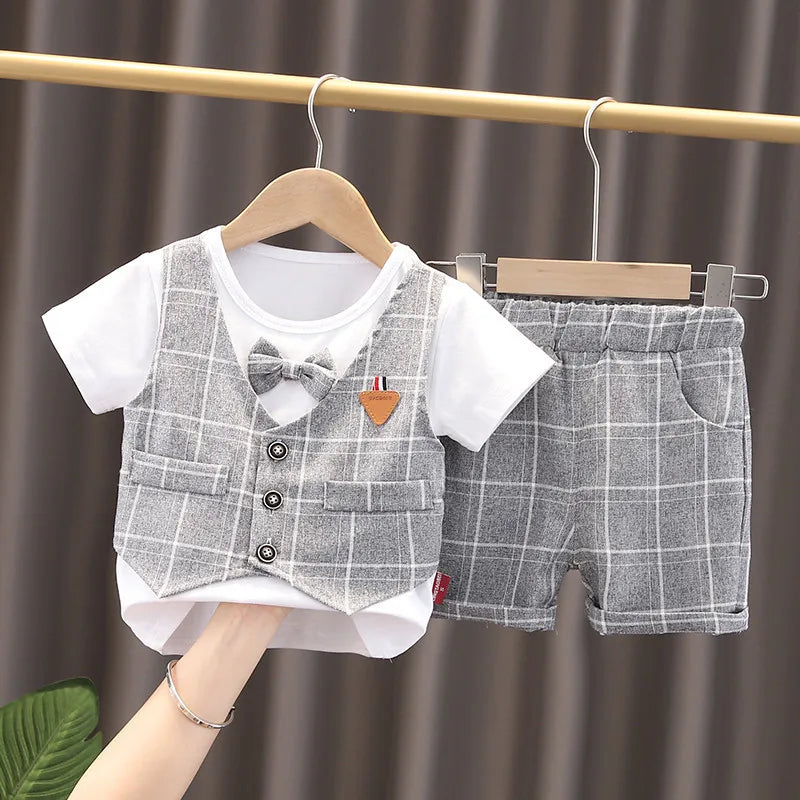 Summer Baby Girl Clothes Children Boys Fashion T-Shirt Shorts 2Pcs/Set New Toddler Casual Costume Infant Outfits Kids Tracksuits