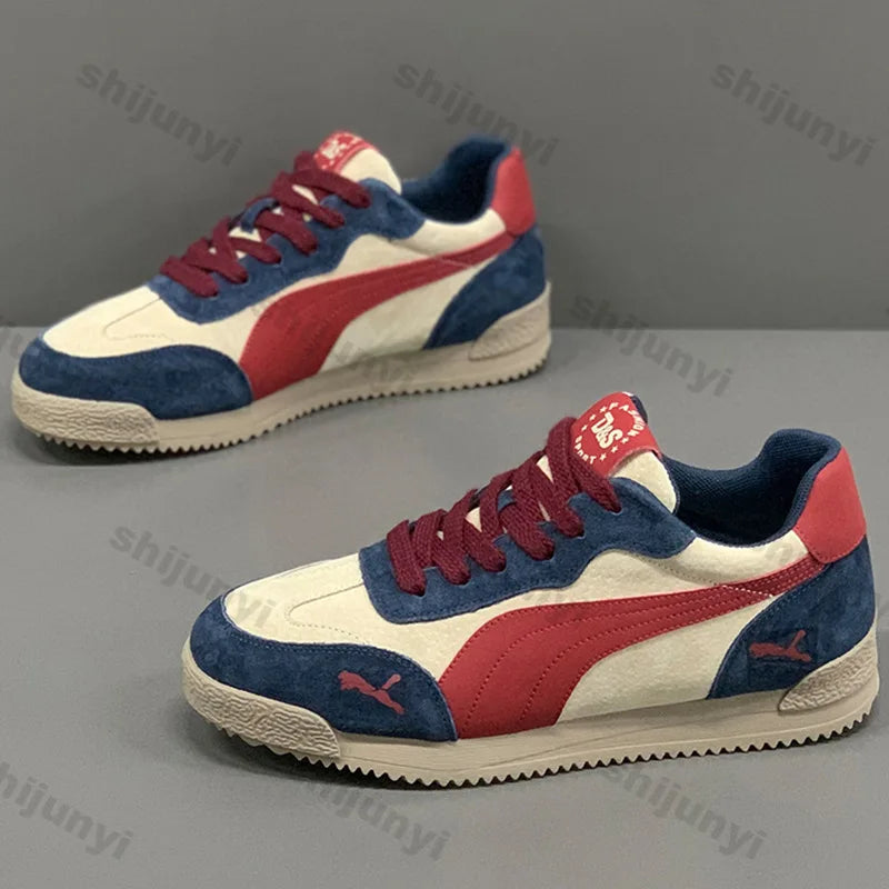 Large Size Men Sneakers Autumn Luxury Breathable Low Help Comfortable Sports Shoes Fashion Vintage Non Slip Outdoor Casual Flats