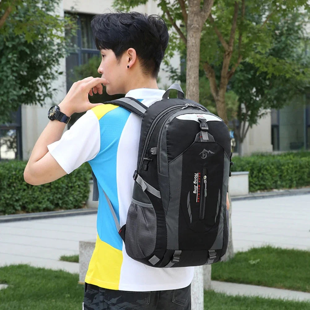 Men Sports Backpack Women Outdoor Travel Backpack Waterproof Motorcycle Backpack Hiking Lightweight Trekking Fishing Duffel Bag