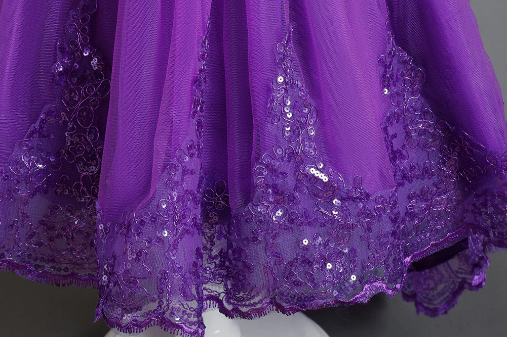 A train skirt Girl'S Sleeveless dresses  Tails Show dress Princess dress