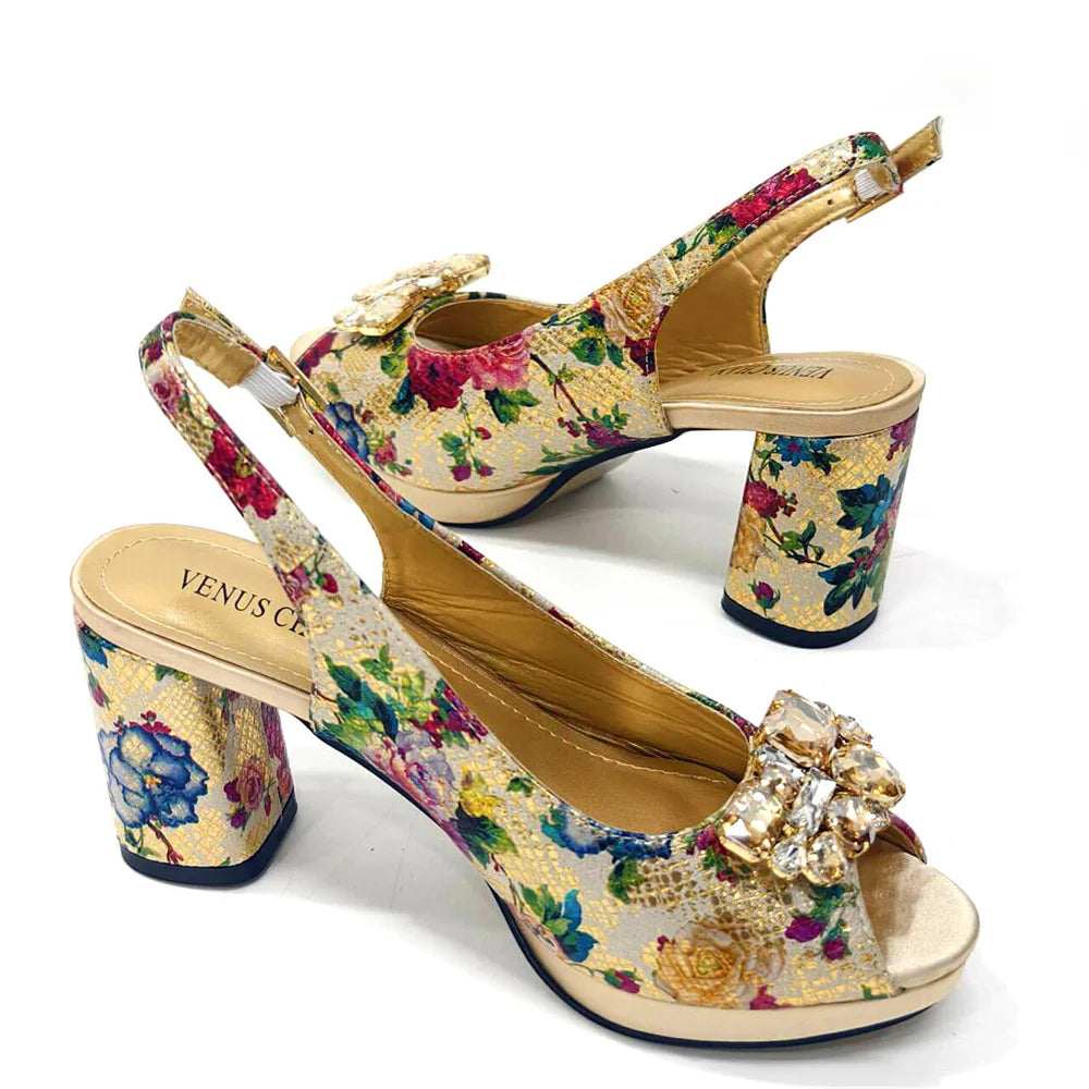 Wedding Bigger Size Thick Heel Shoes