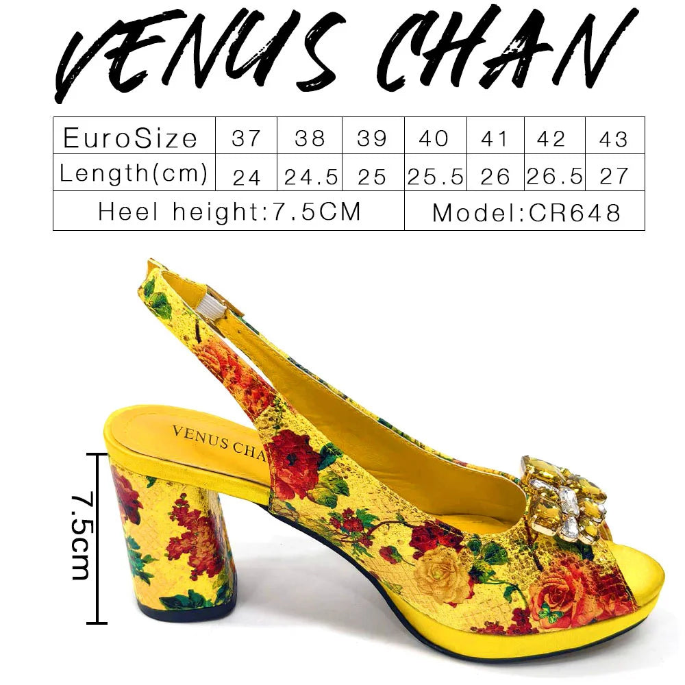 Wedding Bigger Size Thick Heel Shoes