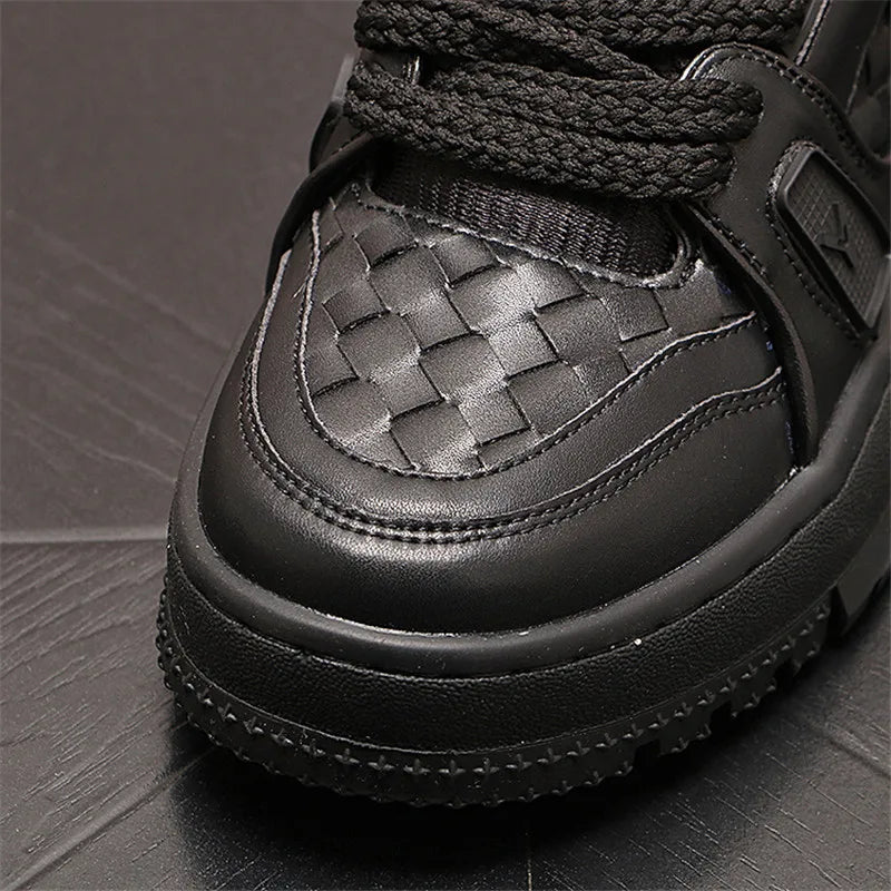 England Style Dress Wedding Party Shoes Fashion Designer Non-slip Leather Breathable Casual Business Men Sneakers T80