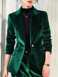 Yitimuceng 2025 New Fashion Office Women Two Piece Set of Fashionable Slim Fit Single Button Long Sleeved Women Long Pants Set