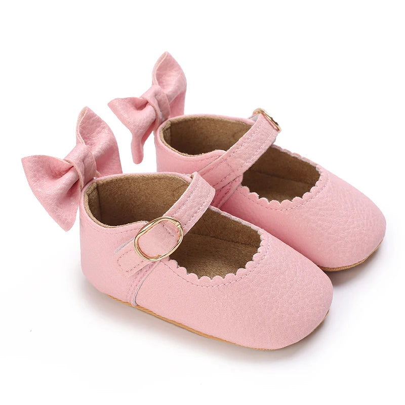 Cute White Lace Baby Girl Princess shoes  Baby Moccasins Moccs Shoes Bow Fringe Rubber Soled Non-slip Footwear Crib Shoes