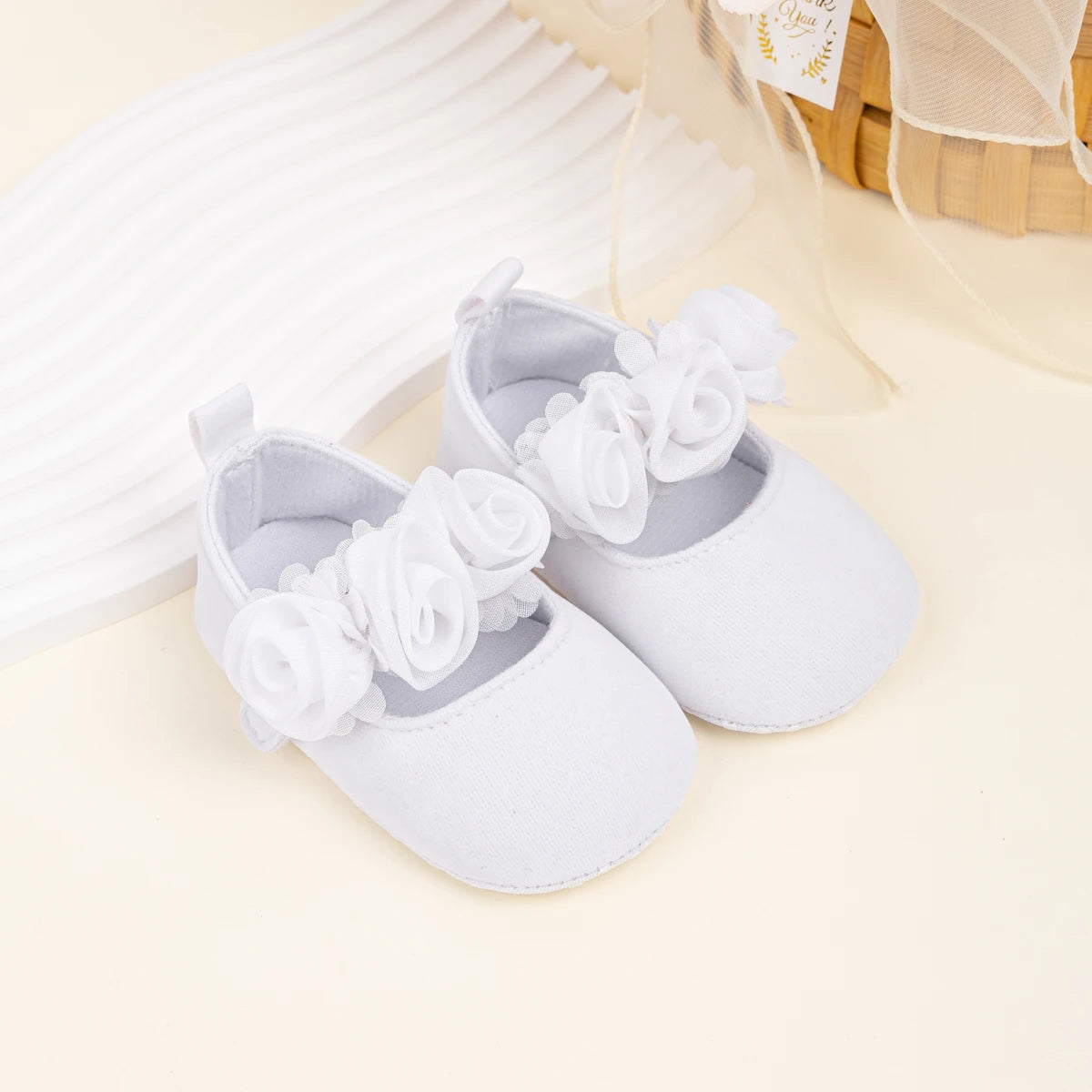 KIDSUN Cotton Sole Anti-slip Baby Shoes Moccasin Cute Flower Princess Girls Shoes Newborn Toddler First Walker Crib Shoes 0-18m