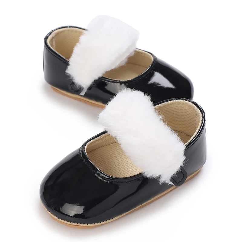 Cute White Lace Baby Girl Princess shoes  Baby Moccasins Moccs Shoes Bow Fringe Rubber Soled Non-slip Footwear Crib Shoes