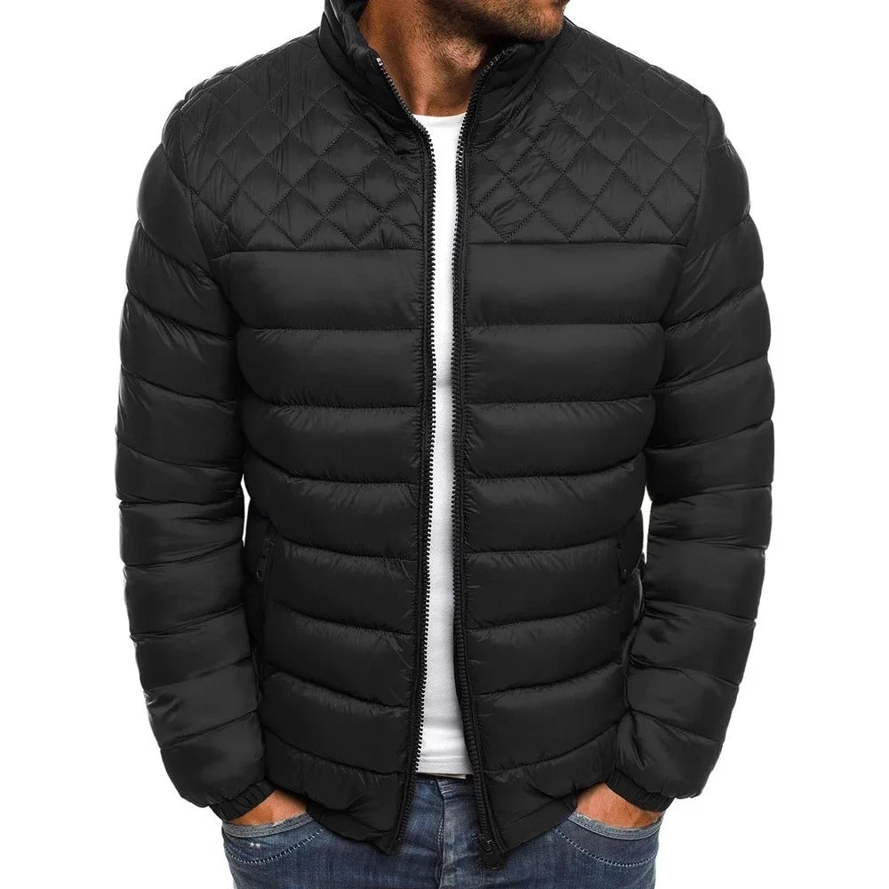 Men's Winter Casual Men's Outdoor Lightweight Zipper Jackets Ski Thickened Street Clothing Fashion Warm Jackets
