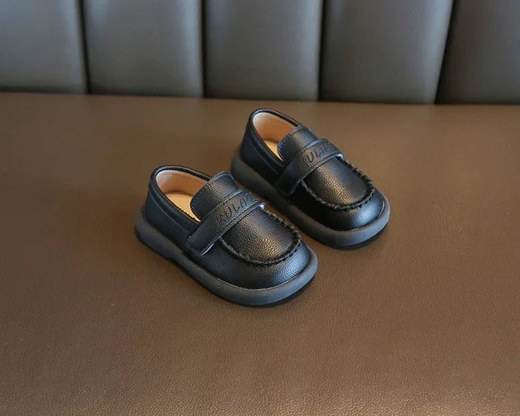 Baby Boys Casual Shoes for Wedding Party Fashion 2025 Spring Autumn Toddlers Kids Leather Shoes Slip-on Loafers Soft Flats New