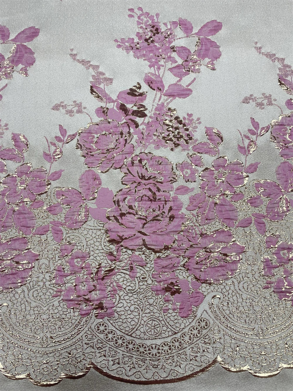 New Arrival African Brocade Lace Fabric Jacquard Organza Fabric High Quality Damask Jacquard for Wedding Evening Dresses 5yards