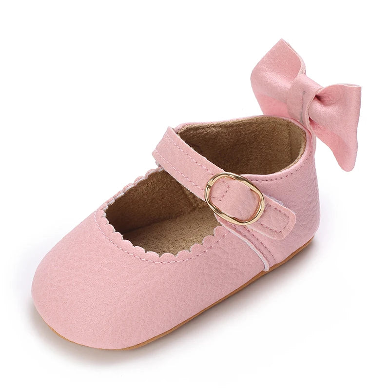 Cute White Lace Baby Girl Princess shoes  Baby Moccasins Moccs Shoes Bow Fringe Rubber Soled Non-slip Footwear Crib Shoes