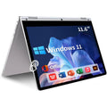 11.6" Portable 2 in 1 mini Laptop Computer Touch Screen Intel Celeron N4020 8GB RAM 512GB SSD Windows 11 Pro Office Learning PC