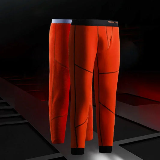 Winter long Johns men's underwear thick fleece pants Single thermal pants tights leggings youth cotton pants
