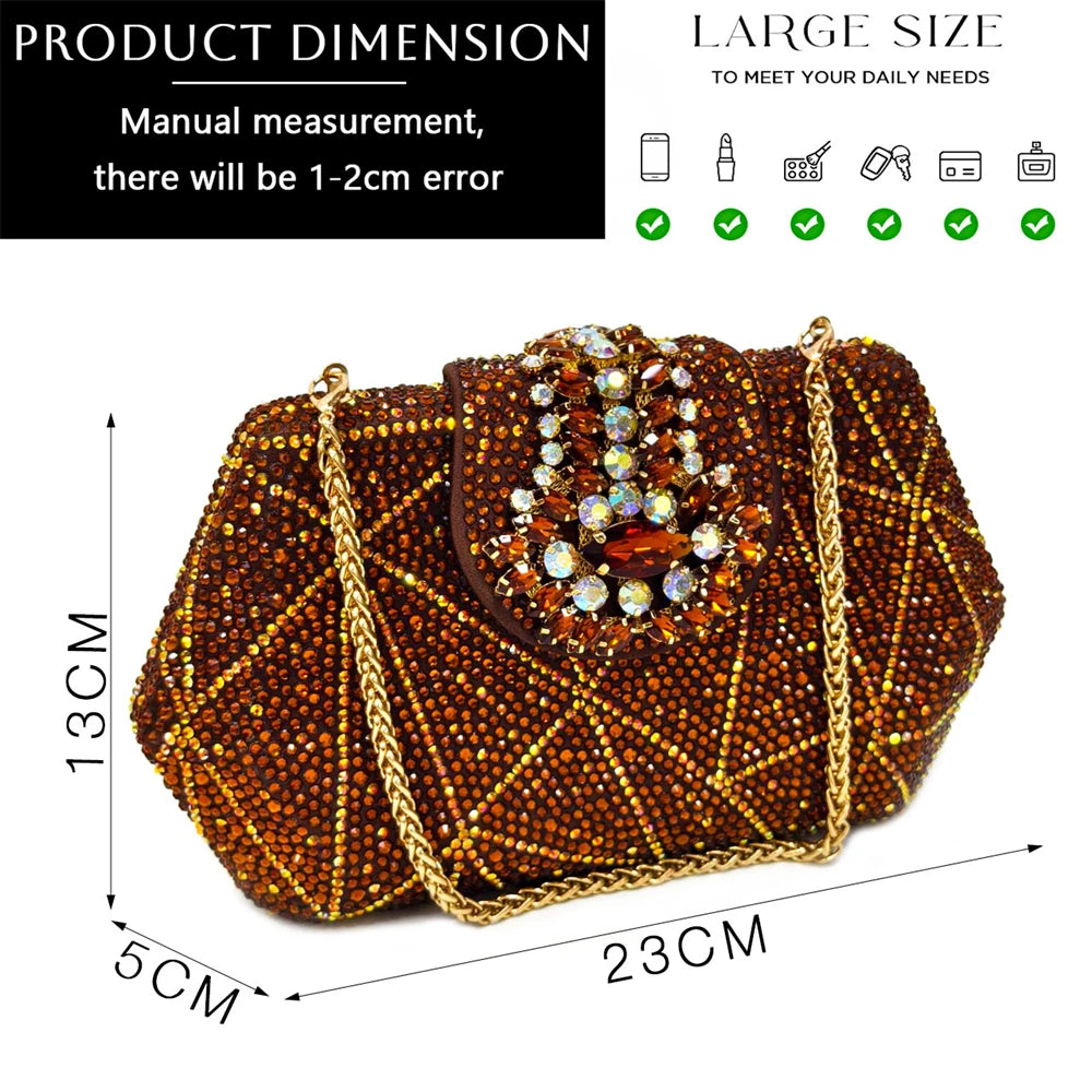 Venus Chan Nigerian Women Heel Party Ladies Italian Design Shoes And Bag Set Decorated with Rhinestone Handbag Wedding Party