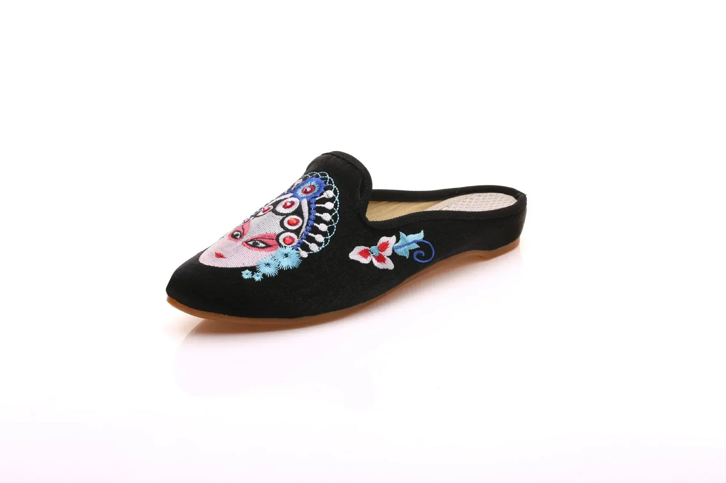 Summer Harajuku Chinese Style Women's Slippers Casual Vintage Embroidery Women Shoes Ethnic Style Fashion Streetwear Sandales
