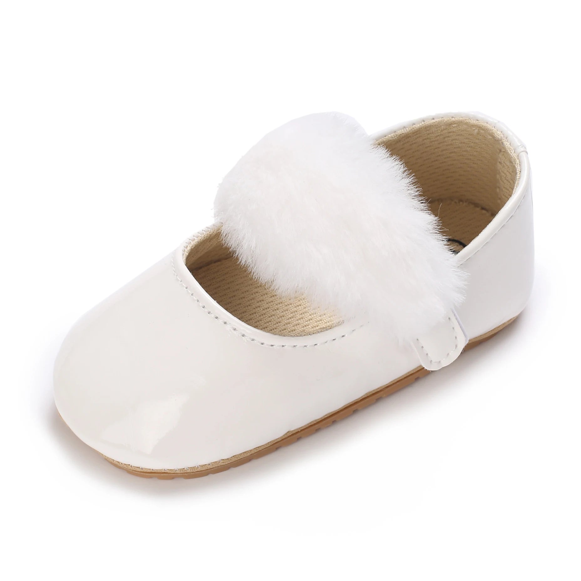 Cute White Lace Baby Girl Princess shoes  Baby Moccasins Moccs Shoes Bow Fringe Rubber Soled Non-slip Footwear Crib Shoes