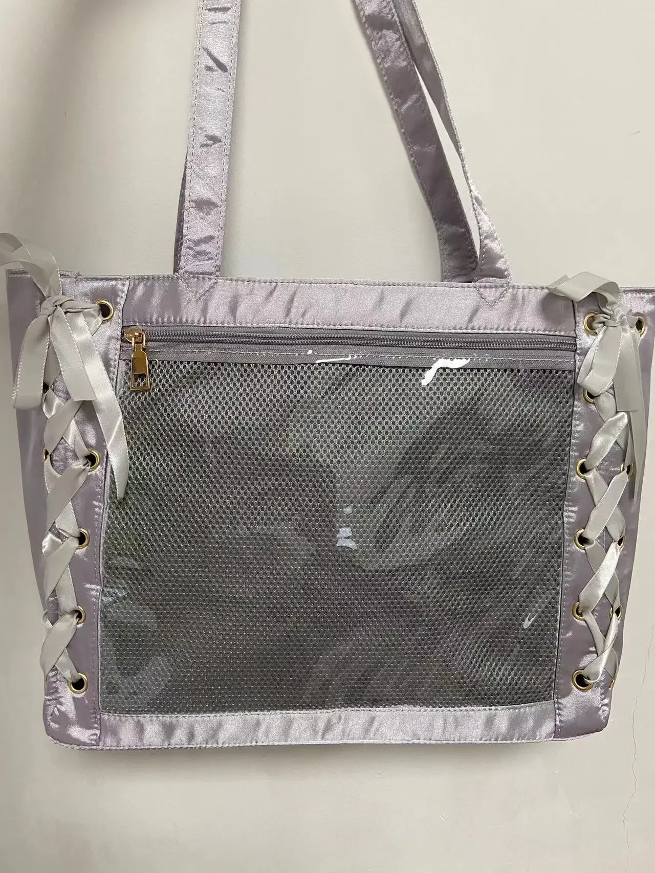 New Y2K Sweet Lolita Pink Ita Bag Women Japanese Transparent Large Capacity Tote Bag Ladies Harajuku Kawaii Handbag Aesthetic